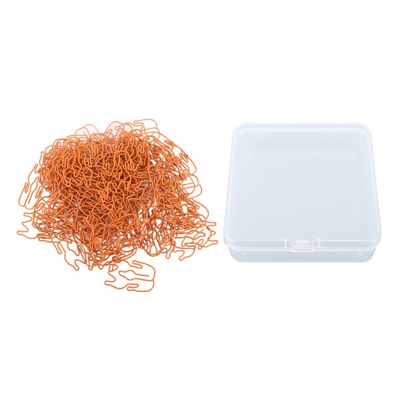 100pcs Paper Clips Cute Duck Shaped Decorative Metal Paperclips with
