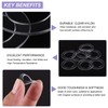 PATIKIL Nylon Flat Washers 18mm ID, 27mm OD, 1mm Thick