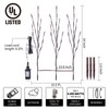 Lighted Branches for Vases Plug in - 6 Pack 24Inch