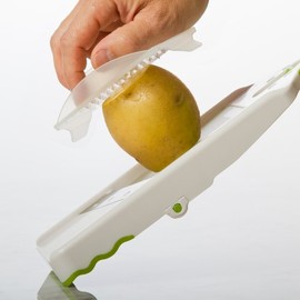 Prepworks por Progressive Adjust-A-Slice Mandolina, mandolina para rebanadas y julianas, Blanco, 1 unidad, 1