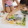 Melissa & Doug 3-Puzzle Jigsaw Set - Dinosaurs, Ocean, and