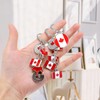 4 Pcs Canada Keychain, Flag Keychain Key Rings Key Chain,