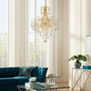 WUZUPS Crystal Chandelier 5-Light Pendant Ceiling Light Modern Lighting Fixture