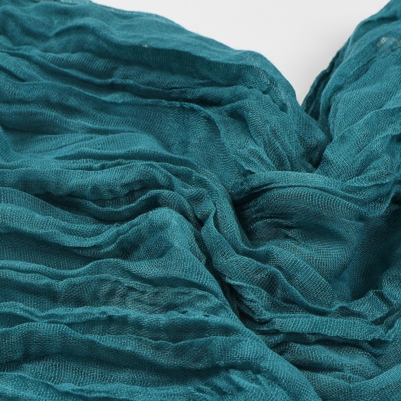 pepmily 8 Pack Teal Cheesecloth Table Runner 10ft Boho Gauze