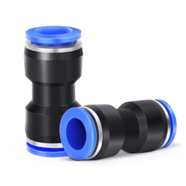 8mm Tube OD Push to Connect Fitting, Straight Pneumatic Connector, Push Lock PU-8, 10 PCS