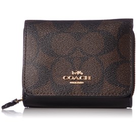 Coach 7331 Trifold Wallet, Im/BrownBlack, Free size