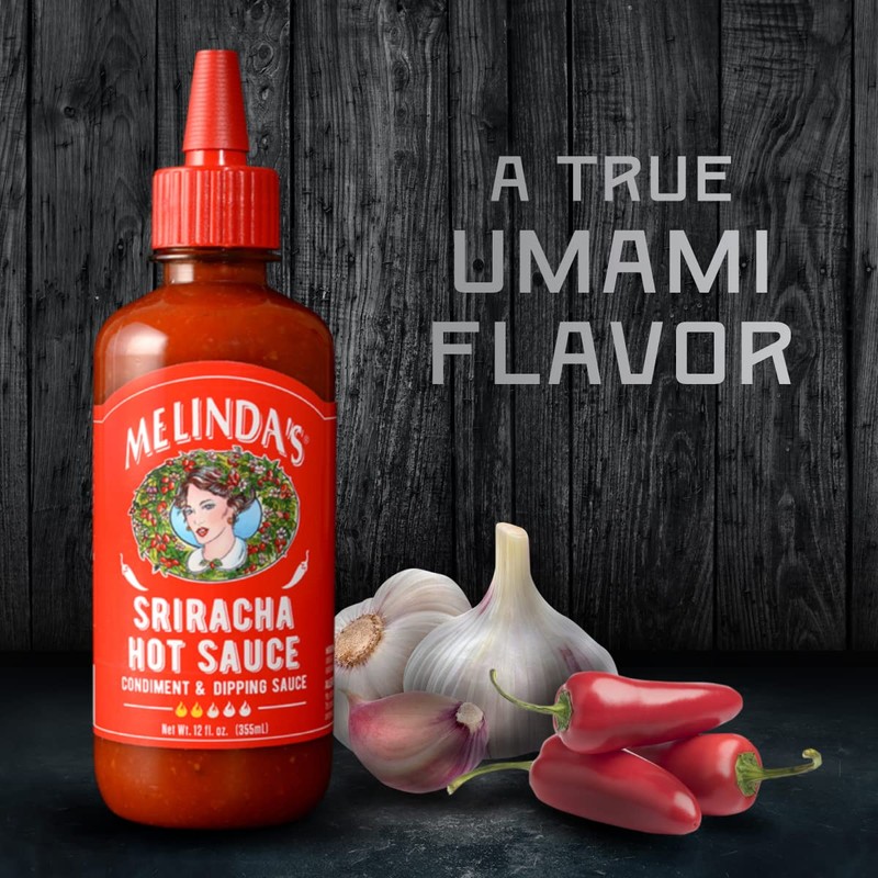 Melinda’s Sriracha Hot Sauce - Classic, Gourmet Sriracha Sauce Made
