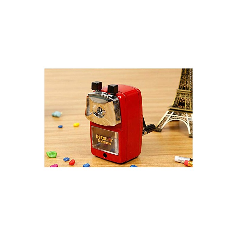 Manual Pencil Sharpener, Pencil Sharpener Hand Crank Manual Desktop School