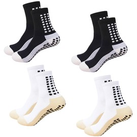 fjberrtsat Men's Socks Soccer Non Skid Ball Football Socks Anti-Slip Athletic Non Slip Pads for Basketball Sports Sock