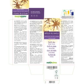 Devil's Claw (Harpagophytum Procumbens) Roots Alcohol-Free Mother Tincture Naturalma Liquid Extract Drops 200 ml Dietary Supplement Vegan