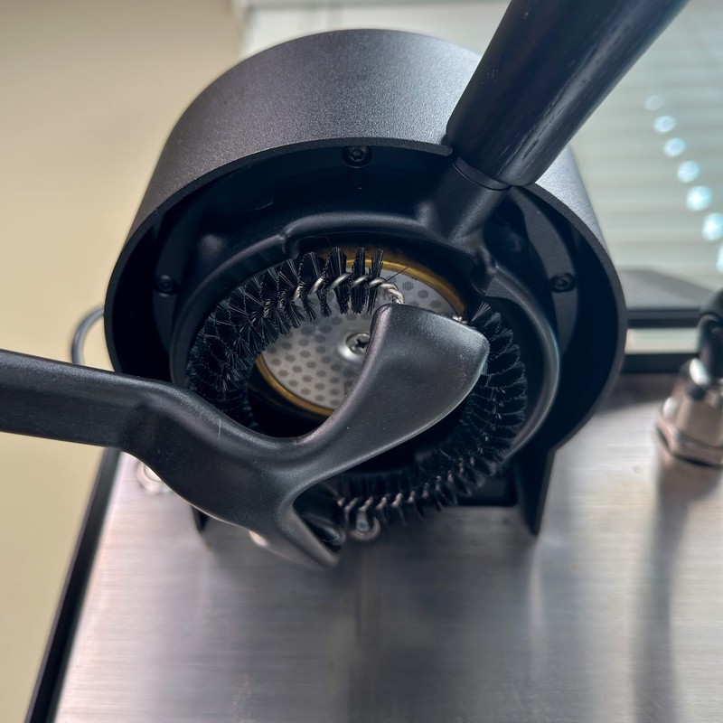 MiiCoffee Espresso Machine Cleaning Brush for 58mm Grouphead, Detachable 360°