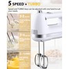 Z-DESDEMONA Electric Hand Mixer, Powerful Hand Mixer Electric Handheld with