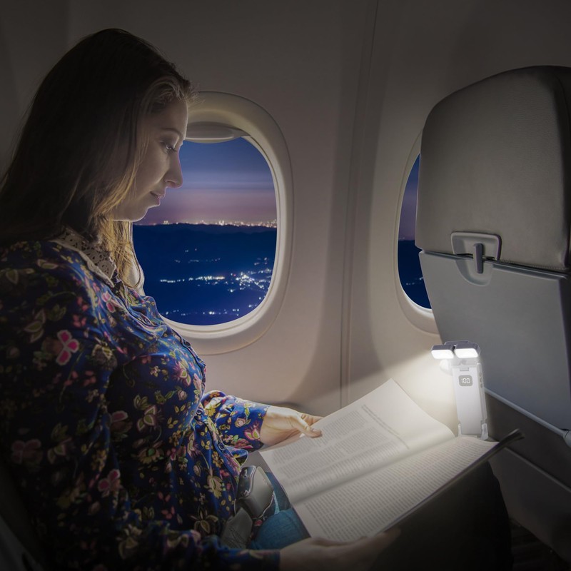 Dott Arts Book Light,Dual-Heads Reading Light for Bedtime with Screen