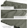 ECUPPER Womens Linen Cropped Pants Loose Casual Capri Cotton Wide