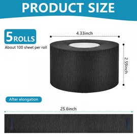 SenseYo 3 Pack Disposable Haircut Barber Neck Paper Strips Band Tissue Wrap for Salon Haircut Spa Massage (5)