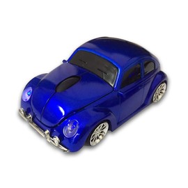 SDGSQHA Wireless Mouse Car Mouse for Computer, Wireless 2.4Ghz Optical Mouse, Car Computer Mouse Blue Mouse Cool Car Shaped Mouse for Laptop PC Mac (Blue)