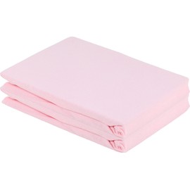 Gerald Wittmann Double Pack Baby Fitted Sheets 2 x 60 x 120 - 70 x 140 cm 100% Cotton Jersey Pink