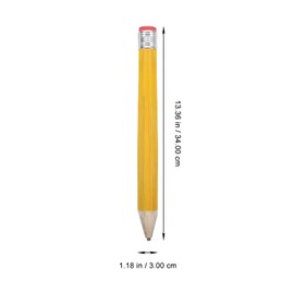 ifundom Wooden Giant Pencil Oversized Jumbo Pencils with Eraser Funny Large Pens Big Drawing Writing Painting Mark Pens for ids School Home Office Party Favors