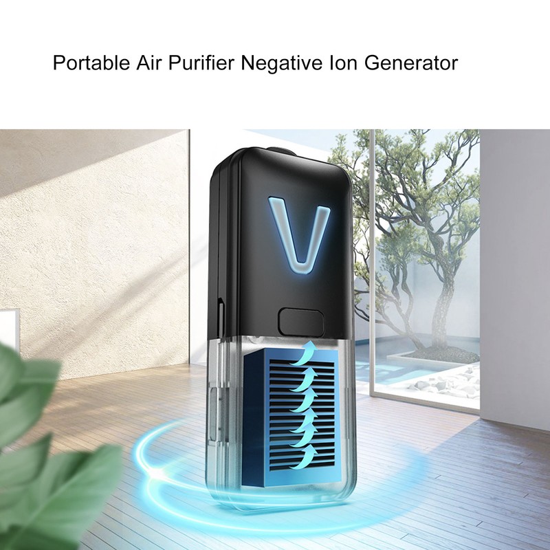 Personal Rechargeable Portable Air Purifier Negative Ion Generator with Hanging