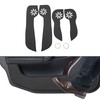 X AUTOHAUX Leather Car Door Anti Kick Pad Sticker for