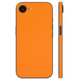 wraplus Skin Seal for iPhone16e [Orange] Back Side Cover Film Case Made in Japan