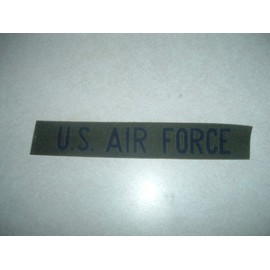 Embroidered Patch - Patches for Women Man - Military US AIR Force USAF Name Green Black Letters