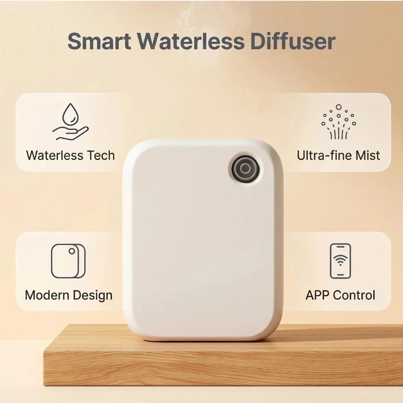 Lakimm Waterless Essential Oil Diffuser for Home Large Room and