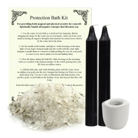 Protection Mini Bath Ritual Spell Kit with Instructions - Banishing Magic NEW