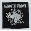 Punk Rock Agnostic Front Cloth Patch Sew On Badge Punk Rock Approx 4.5" X 4.5" (CP87)