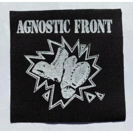 Punk Rock Agnostic Front Cloth Patch Sew On Badge Punk Rock Approx 4.5" X 4.5" (CP87)