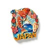 3D Resin Fridge Magnet Japan Tokyo Fuji Mountain Koi Sakura