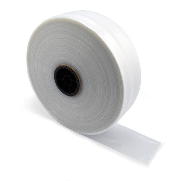 4" x 3 mil Clear Eco-Manufactured Plastic Tubing (Roll of 2,000')