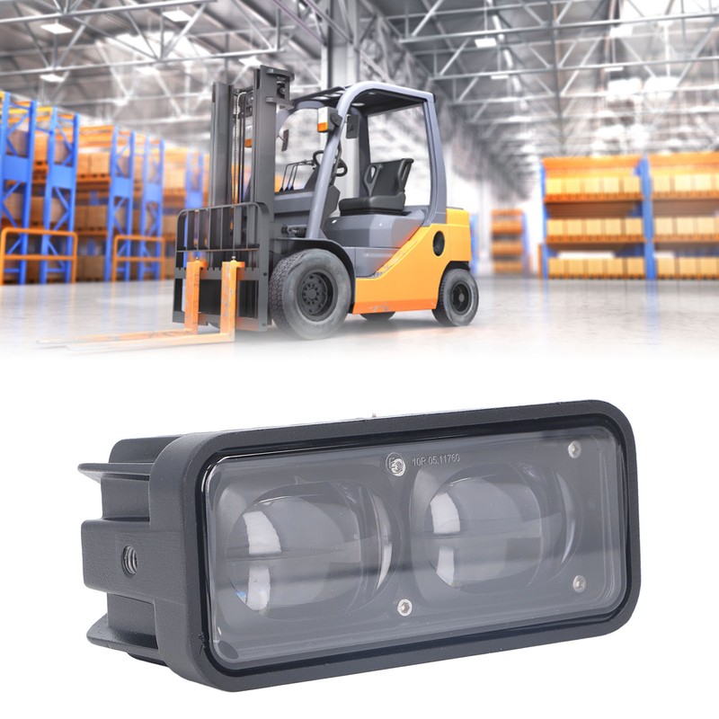Double Lens LED Forklift Safety Light Robust High Brightness Straight