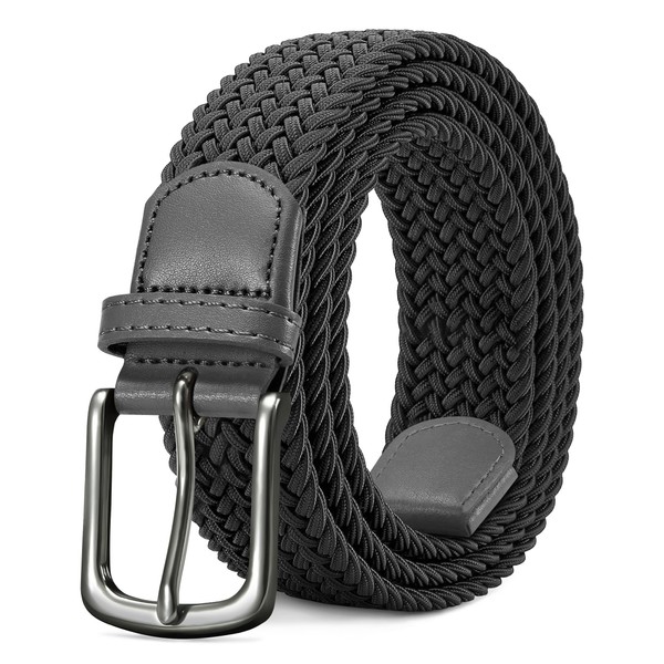 LAKIDAY Fabric Belt Stretch Belt Braided Belt Elastic Braided Belt