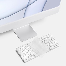 UPPERCASE GhostCover Premium Keyboard Protector, Compatible with New iMac 24" with M1 Chips 2021 Magic Keyboard with Lock Button Without Numeric keypad (Clear)