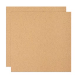 sourcing map MDF Wood Board for Crafts,1/12"(2mm) Thick Medium Density Fiberboard Unfinished Wood for DIY Projects, Art Classes, Carpentry, Painting (12 x 12 in,2Pcs)