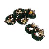 10Pcs Christmas Wreaths Miniature Scene Models Dollhouse Accessories for Above