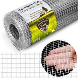 Hardware Cloth 1/4 Galvanized Wire Mesh Roll 12" x 10' (23 GA) - Chicken Wire Fence for Pens, Coops, Rabbit/Snake Fences, Poultry Enclosures, Crafting, and Screen Mesh