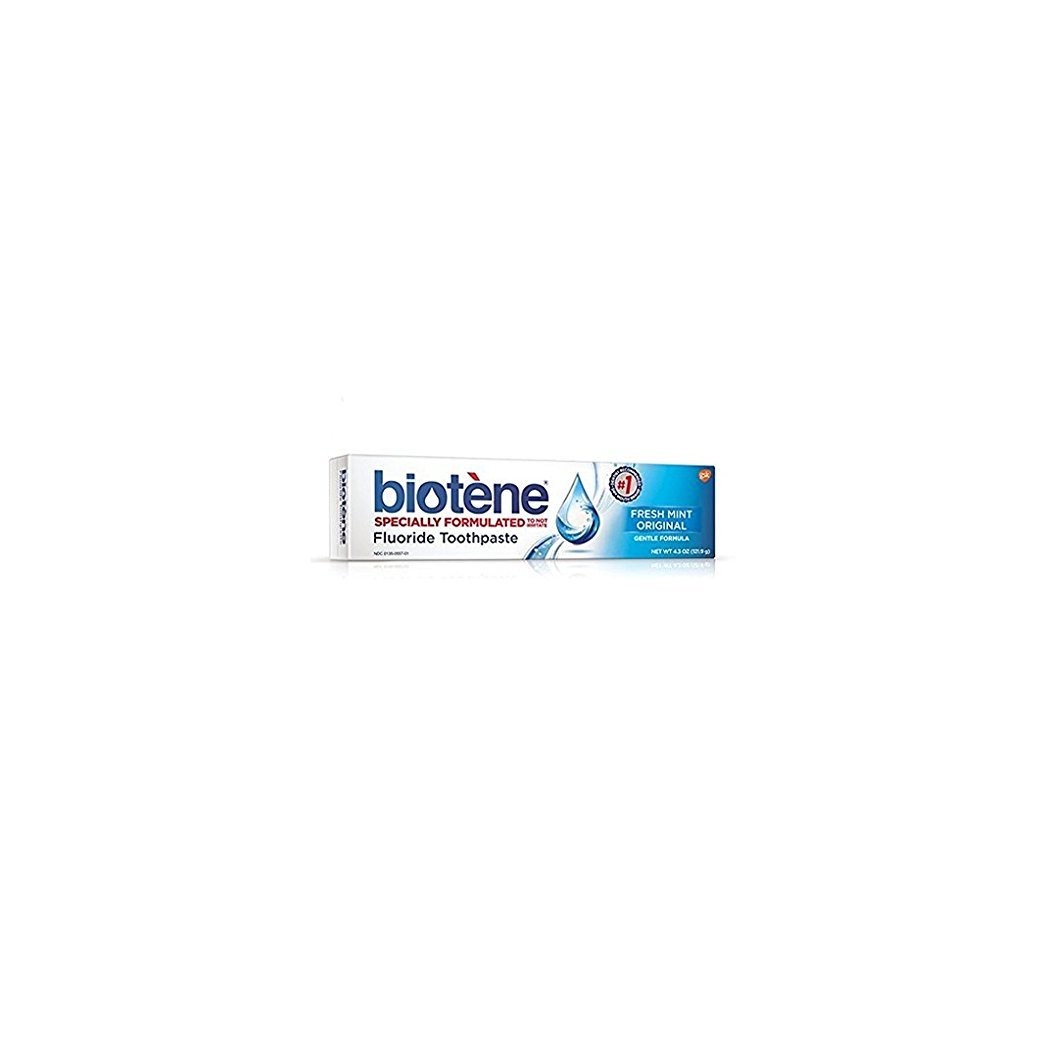 Biotene Dry Mouth Fluoride Toothpaste Fresh Mint Original 4.3 Oz. (2 Pack)