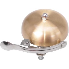 Filmer Classic Bicycle Bell Retro Gold with Metal Bracket Sound Body Made of Aluminium
