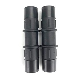 KDP Automotive Heater Hose Connector 3/4"X 5/8" Hose Barb Glass Filled Nylon PA66-GF33 Reduction Fittings for High Temperature Vacuum line and Rubber Hose Black Air/Fuel/Water(Pack of 2)