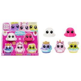 MGA Entertainment DohKins Fantasy Pack Characters, Mermaid, Unicorn, Fairy - Dough Never Dries, Ages 2+