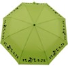 Doppler Mini Pocket Umbrella Open-Close Automatic Cats, lime, Cat Pattern,