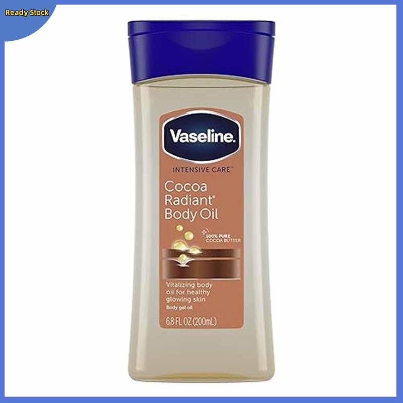 200ml Vaseline Intensive Care Cocoa Radiant Body Oil Moisturiser Body