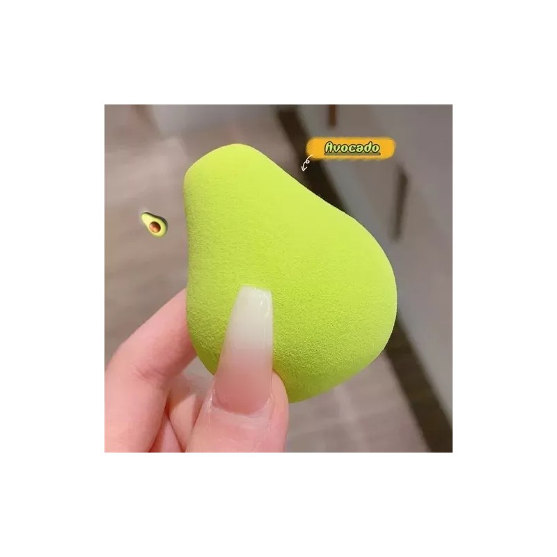 Beauty Makeup Juego De Esponjas Forma De Aguacate