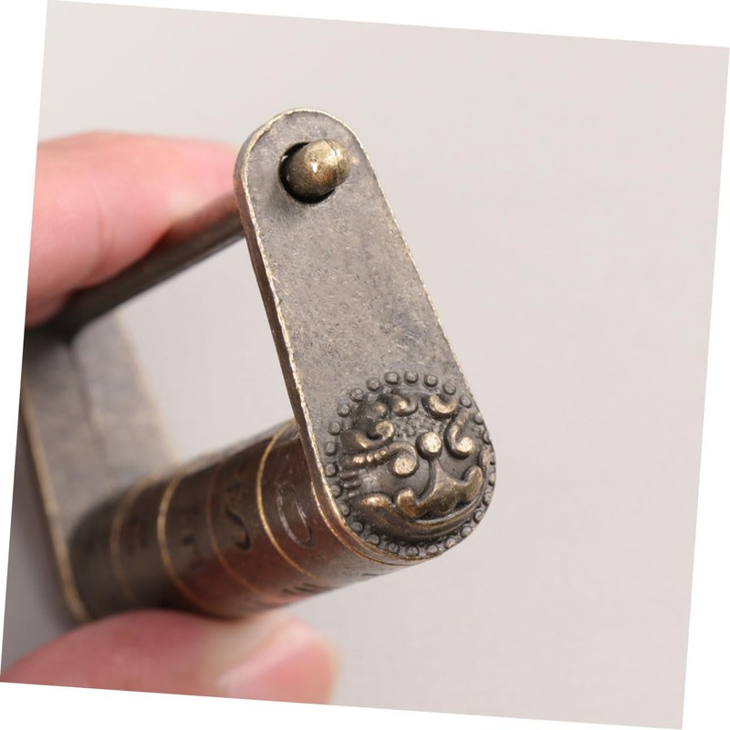 OSALADI Door Lock Keyless Combination Lock English Letter Patterns Retro