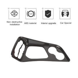 JeCar for Challenger Carbon Fiber Interior Trim Gear Shift Panel Cover for Dodge Challenger 2015-2024 Interior Accessories