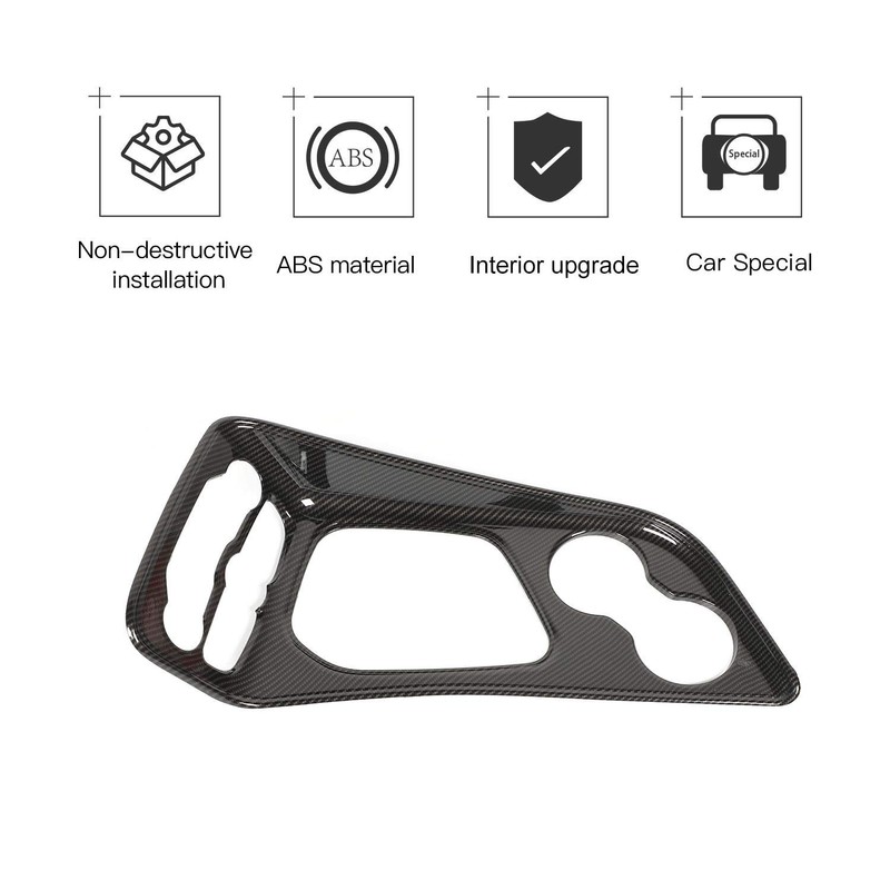 JeCar for Challenger Carbon Fiber Interior Trim Gear Shift Panel