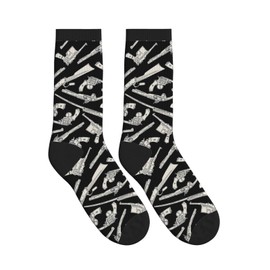 Gun Pattern Socks Novelty Crew Casual Dress Socks Military theme lovers Gifts For Men & Women