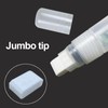 Large Paint Empty Markers 5 Pack, 15mm Jumbo Tips, Clear